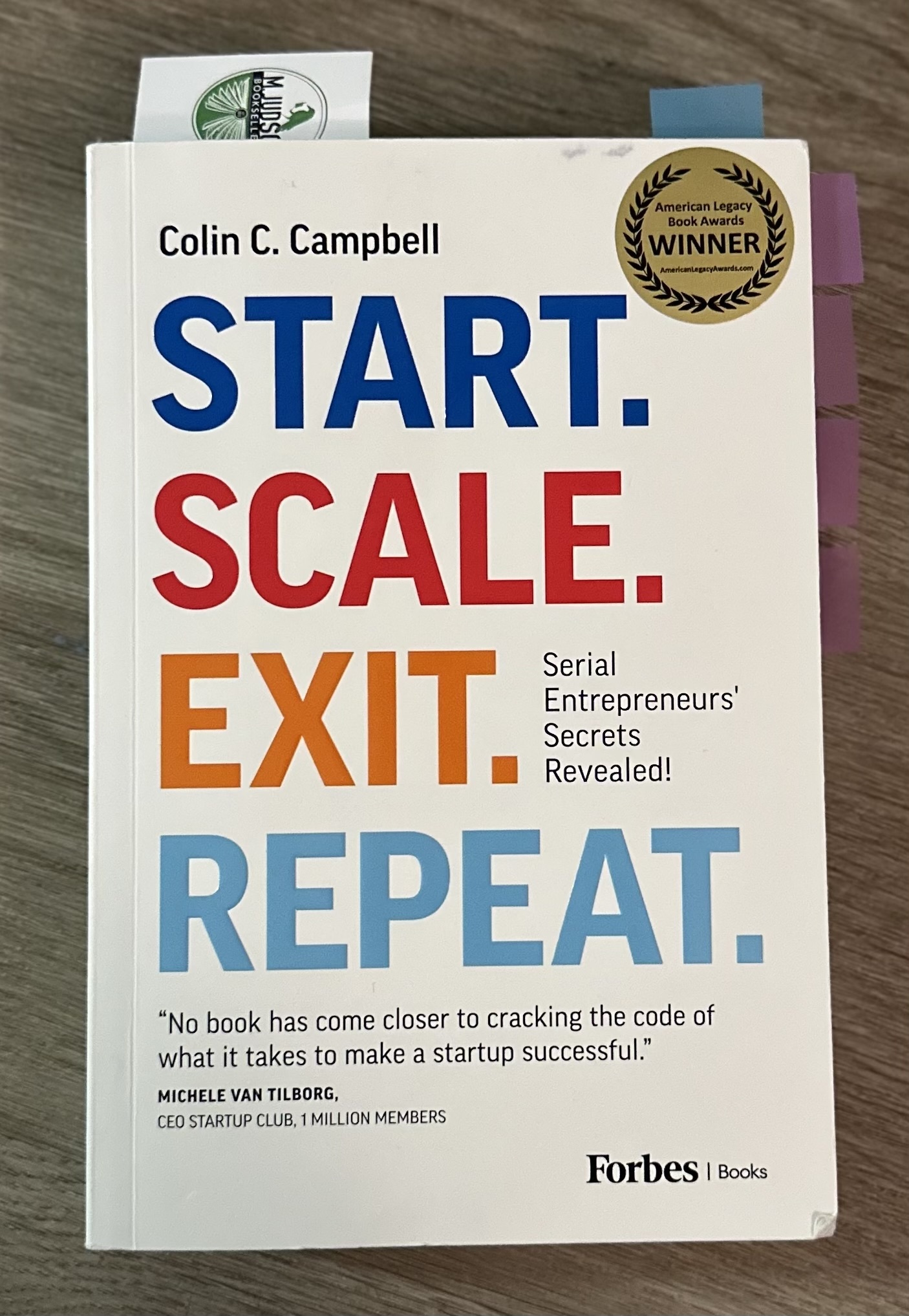 START. SCALE. EXIT. REPEAT. BOOK IMAGE